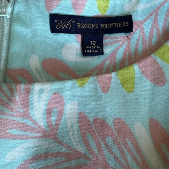 *BROOKS BROTHERS* Pastel Sleeveless Dress Size 12 - Picture 6 of 7